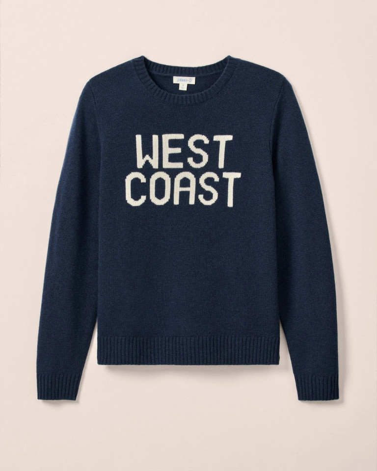 Johnnie-O Women's West Coast Coastal Cashmere Blend Crewneck Sweater