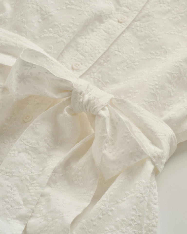 Johnnie-O Women's Jenna Embroidered Flared Shirt Dress