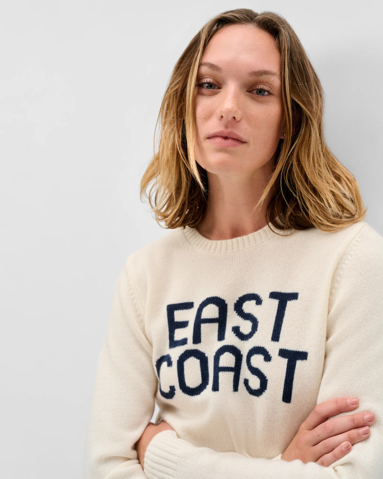 Johnnie-O Women's West Coast Coastal Cashmere Blend Crewneck Sweater