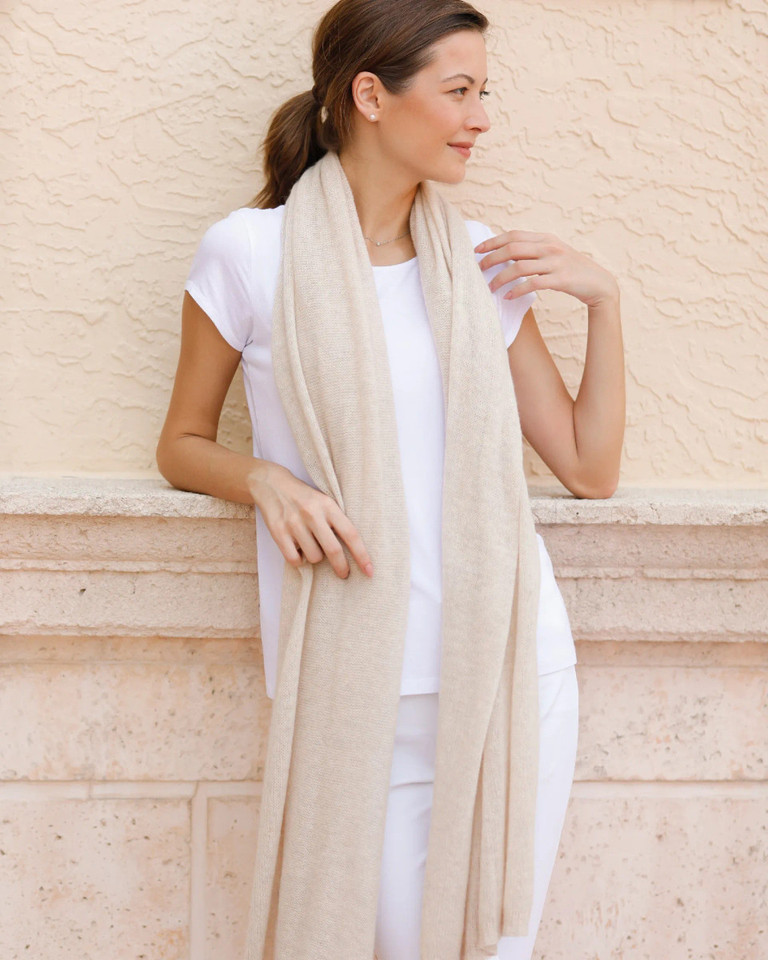 Alashan Cashmere 100% Luxury Cashmere Breezy Travel Wrap