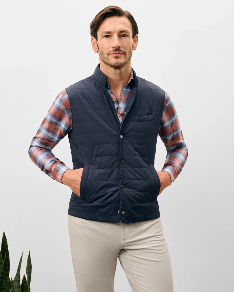 Johnnie-O Men's Bauer Top Shelf Quilted Vest 