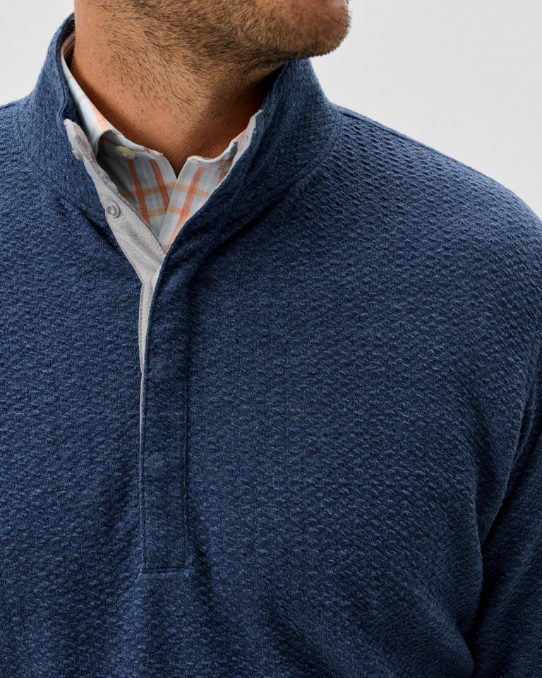 Johnnie-O Men's Ransel Hidden Snap Pullover