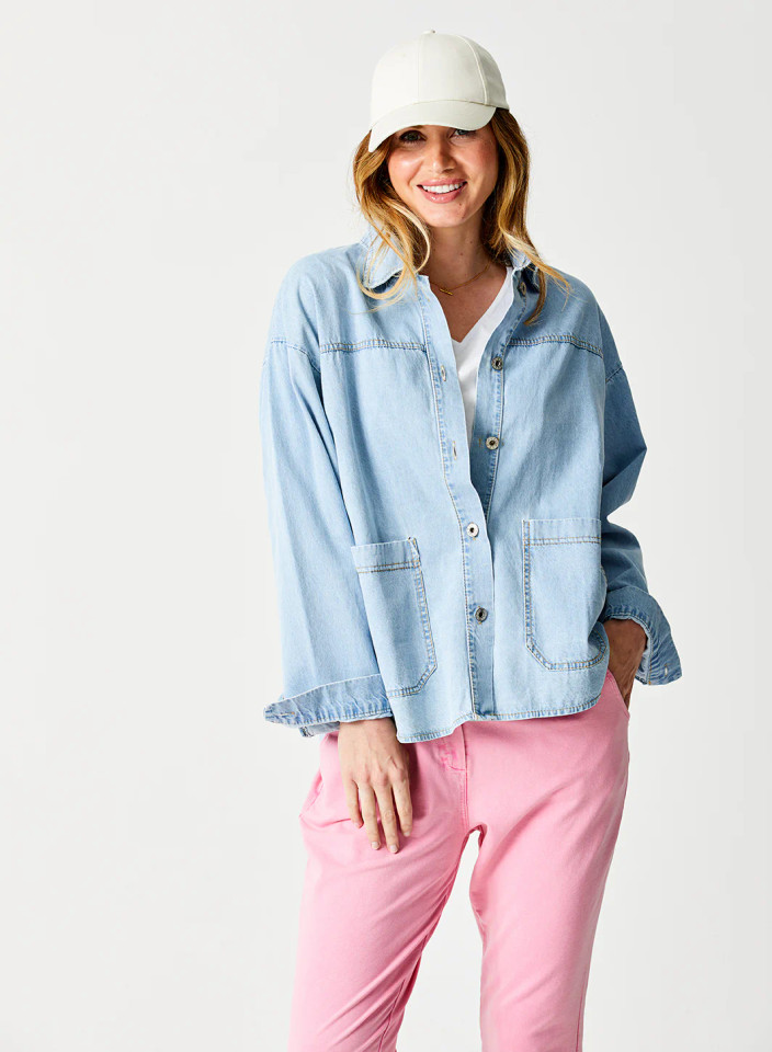 Suzy D London's Zane Utility Denim Jacket