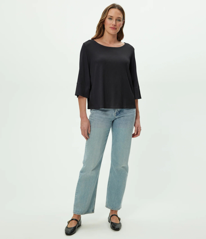 Michael Stars Women's Rosalynn Boat Neck Tee