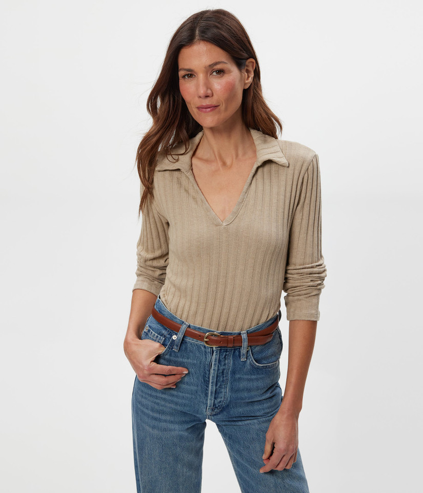 Michael Stars Women's Liyah Collared Top