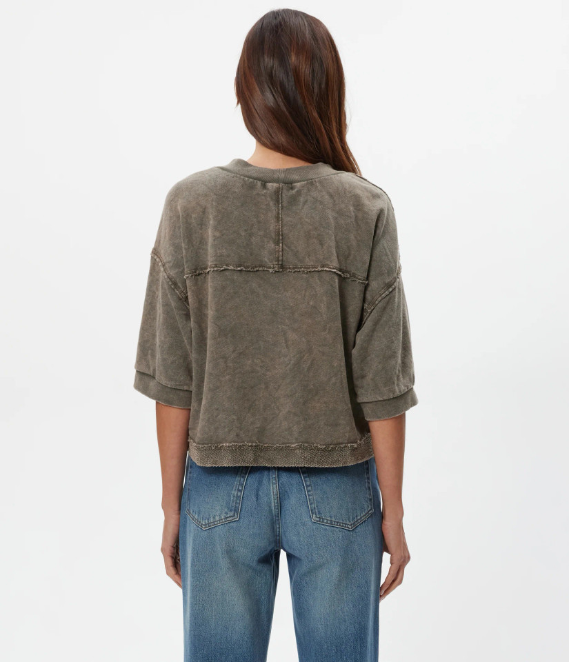 Michael Stars Women's Marlow Mineral Wash Cardigan