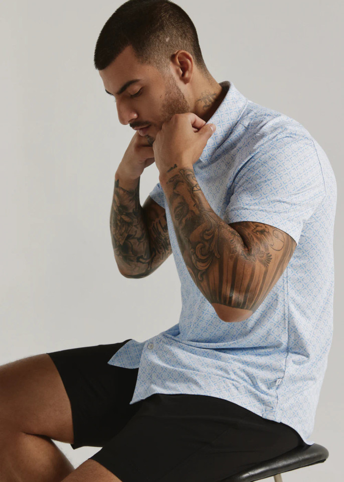 7 Diamonds Men's Sorren Short Sleeve Shirt