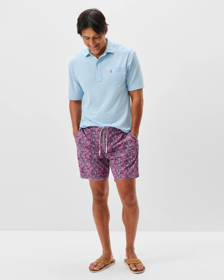 Johnnie-O Men's Star Spangled Half Elastic 7" Swim Trunks