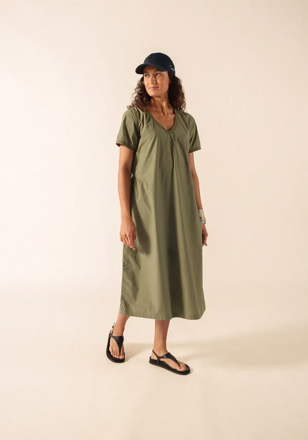 Saint James Morgane V-Neck Cotton Dress