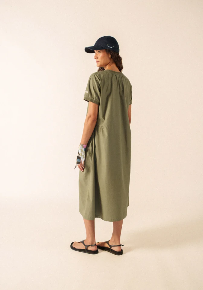 Saint James Morgane V-Neck Cotton Dress