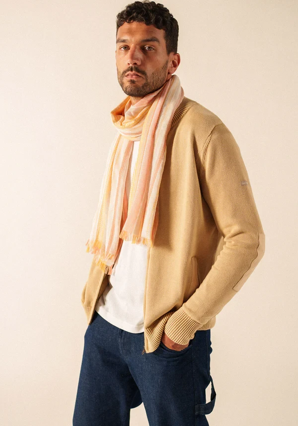 Saint James Multicolored Striped Scarf 