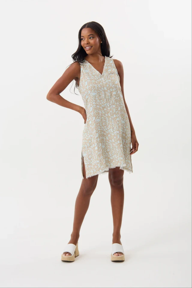 HiHo Jasmine Sleeveless Linen Dress