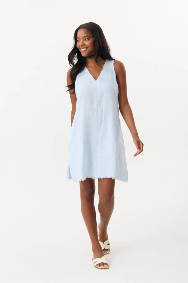 HiHo Jasmine Sleeveless Linen Dress