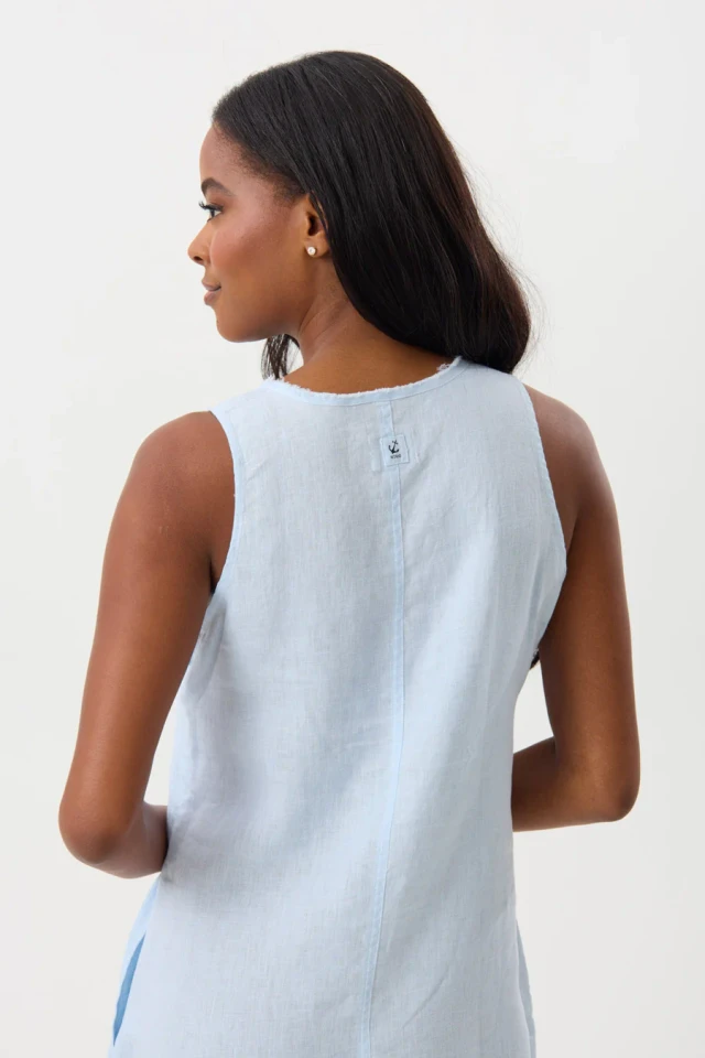 HiHo Jasmine Sleeveless Linen Dress