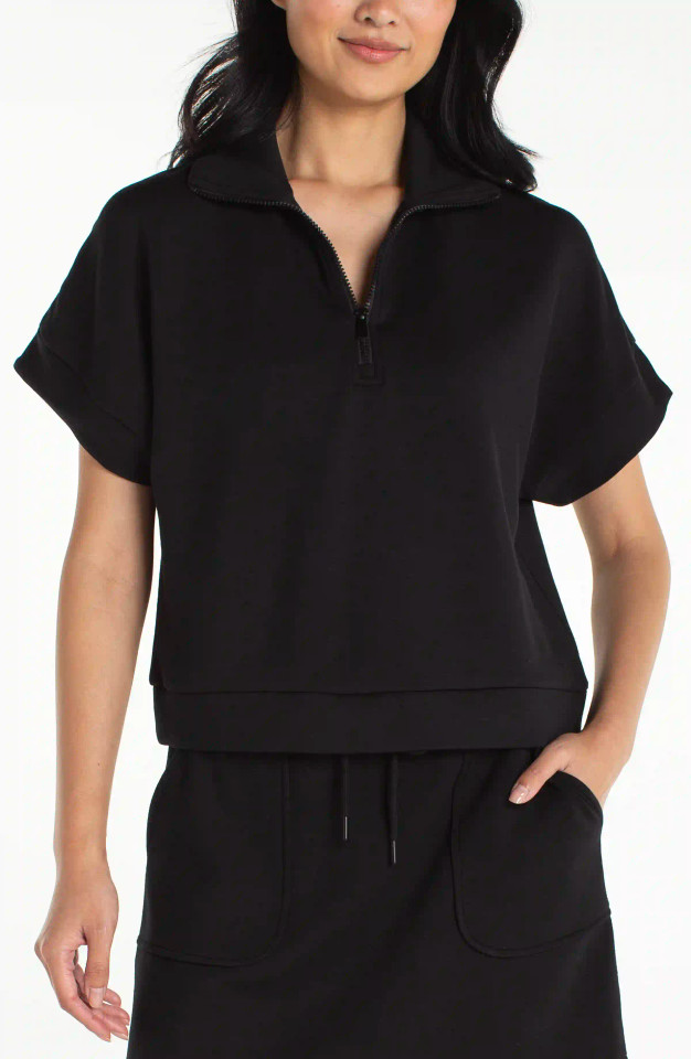 Liverpool Los Angeles Half Zip Popover Top