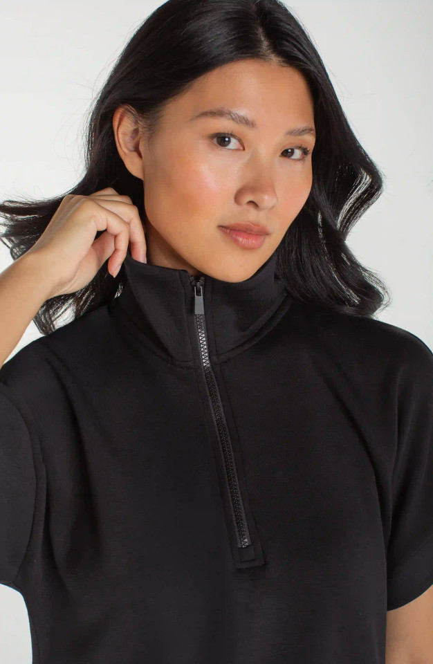 Liverpool Los Angeles Half Zip Popover Top