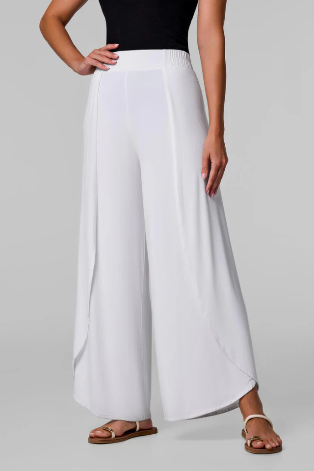 Coolibar Lynsu Wide Leg Pants with Overlap Detail