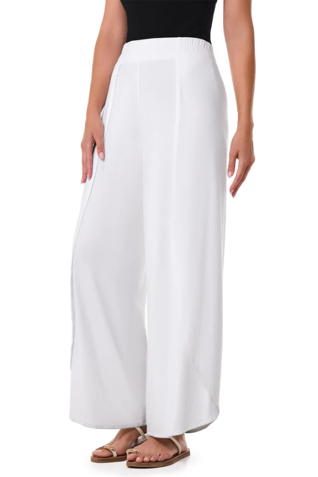 Coolibar Lynsu Wide Leg Pants with Overlap Detail