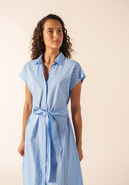 Saint James MAELYS Striped Maxi Dress