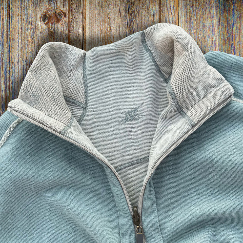 Madda Fella Riptide Reversible Quarter-Zip Sweater