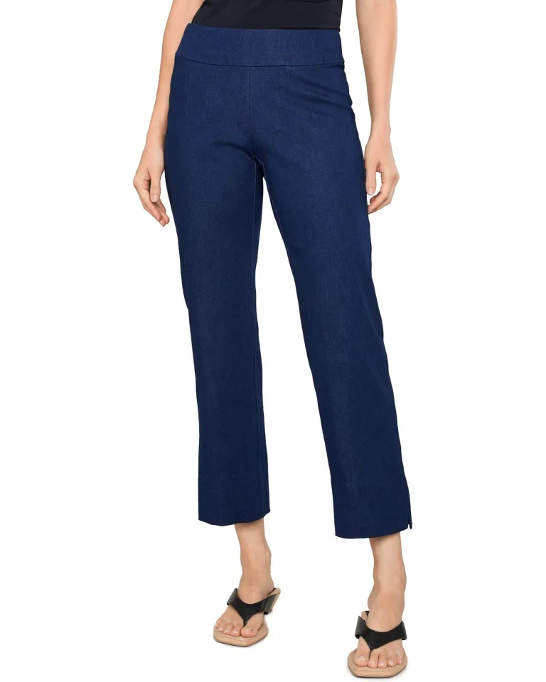 Krazy Larry Pull-On Stretch Wide Ankle Pants in Denim
