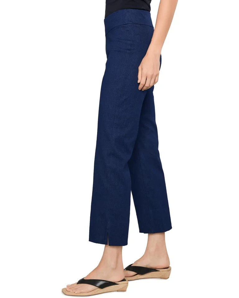 Krazy Larry Pull-On Stretch Wide Ankle Pants in Denim