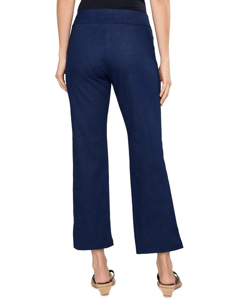 Krazy Larry Pull-On Stretch Wide Ankle Pants in Denim