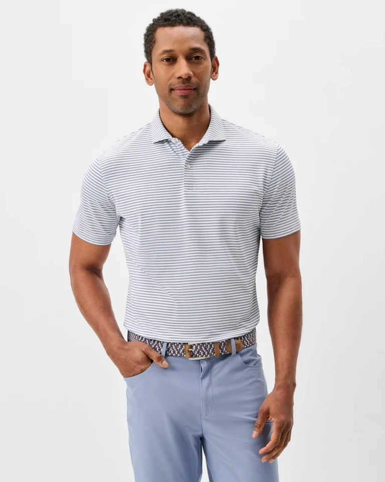 Johnnie-O Performance Mesh Polo – Cruz Stripe