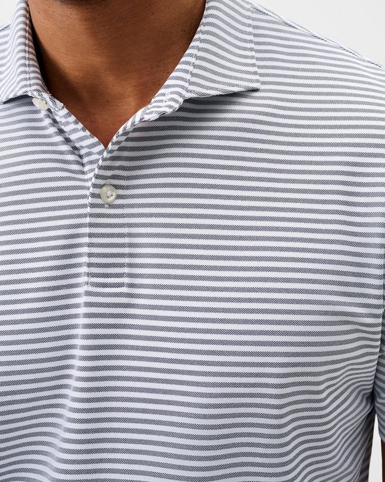 Johnnie-O Performance Mesh Polo – Cruz Stripe