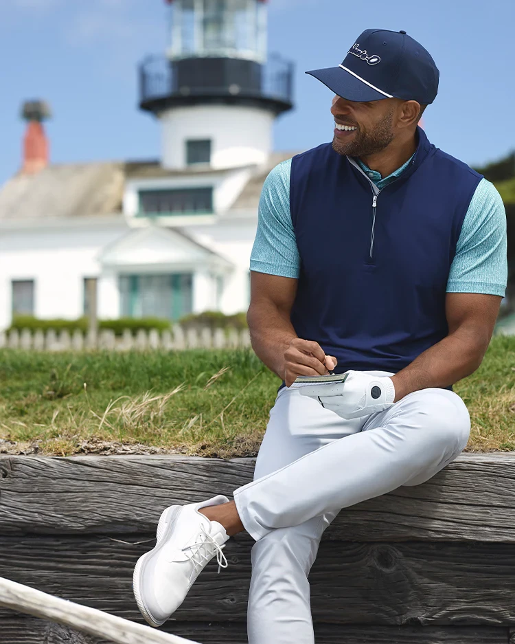 Johnnie-O Motion 1/4 Zip Performance Vest