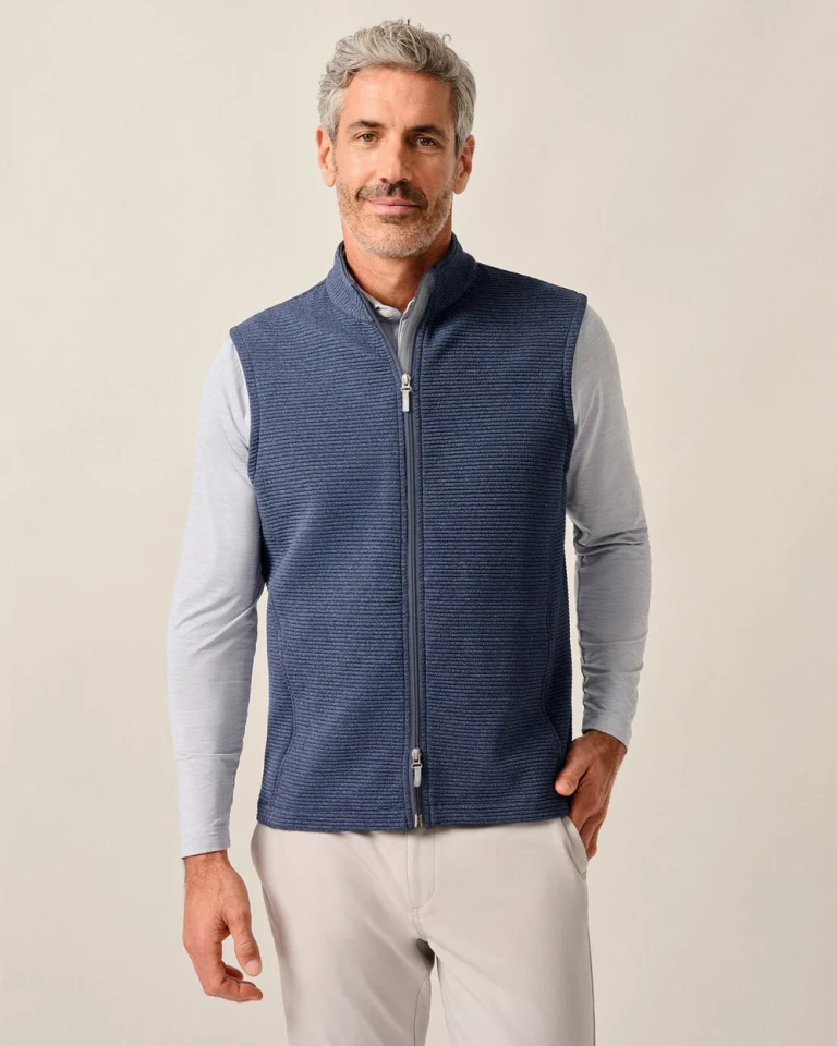  Johnnie-O Reggie Ribbed Performance Vest 