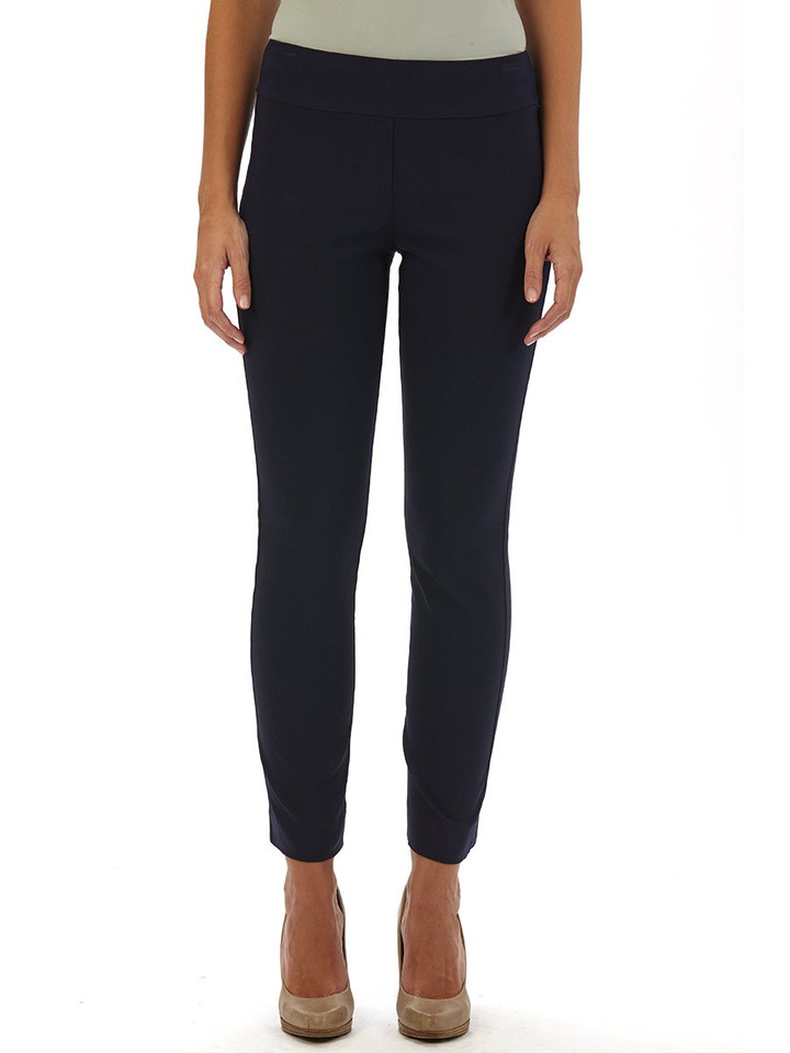 Krazy Larry Pull on Pant in Solid Navy
