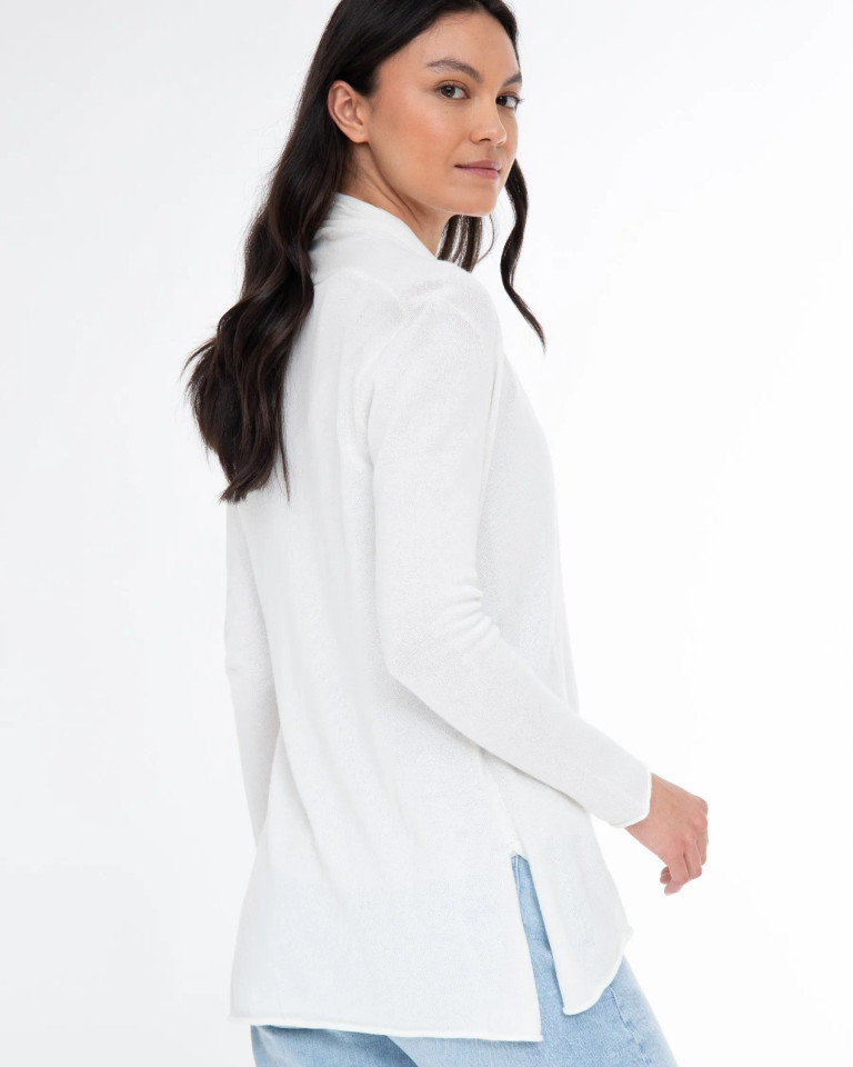 Alashan Cashmere  Cotton Cashmere Mini Duster in Ash