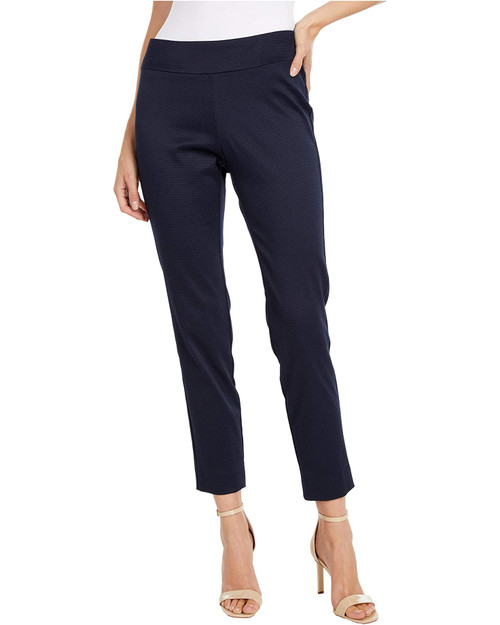 Krazy Larry PullOn Pique Ankle Pants in Navy Island Pursuit