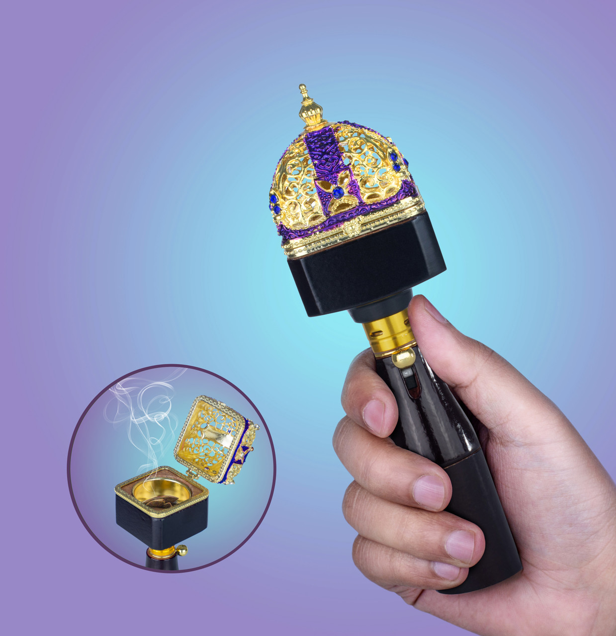 Buy this easy to operate portable incense burner to fragrance your