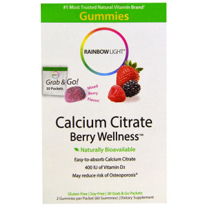 Rainbow Light Calcium Gummy Mixed Berry -- 30 Packets
