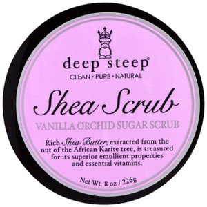 Deep Steep, Shea Scrub Vanilla Orchid Sugar Scrub, 8 oz (226 g)