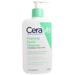 CeraVe, Foaming Facial Cleanser, 12 fl oz (355 ml)