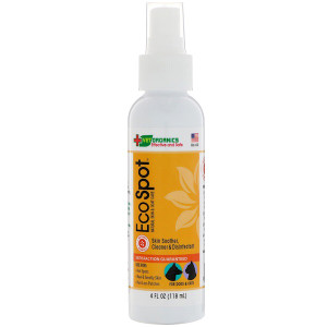 Vet Organics, EcoSpot, Natural Skin & Coat Care, Skin Soother, Cleaner & Disinfectant, For Dogs & Cats, 4 fl oz (118 ml)