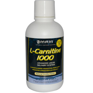 MRM, L-Carnitine 1000, Natural Vanilla Flavor, 17 fl oz (503 ml)