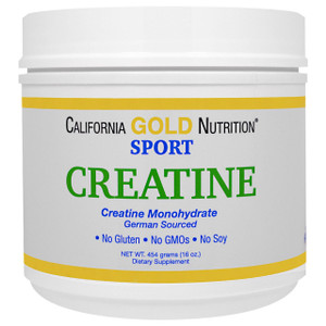 California Gold Nutrition, Creatine Monohydrate, Unflavored, 16 oz (454 g)