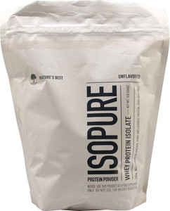 Natures Best, IsoPure, Whey Protein Isolate, Protein Powder, Unflavored, 1 lb (454 g)