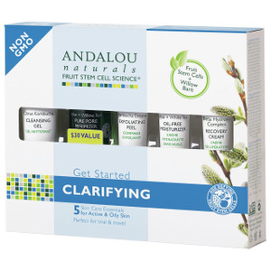 Andalou Naturals, Get Started Clarifying, Skin Care Essentials, 5 Piece Kit