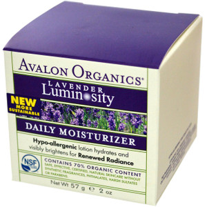 Avalon Organics, Daily Moisturizer, Lavender Luminosity, 2 oz (57 g)