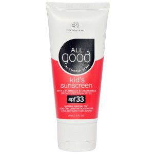All Good Products, Kids Sunscreen, SPF 33, 3 fl oz (89 ml)
