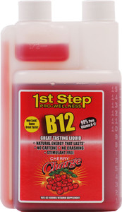High Performance Fitness, 1st Step For Energy Liquid B-12,  Cherry Charge - 16 fl oz