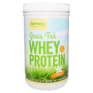 Jarrow Formulas, Grass Fed Whey Protein, Vanilla Flavor, 13 oz (370 g)