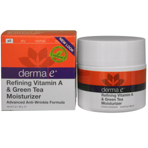 Derma E, Refining Vitamin A and Green Tea Moisturizer, Advanced Wrinkle Formula, 2 oz (56 g)
