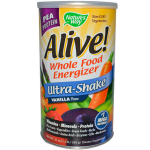 Natures Way Alive! Ultra-Shake Vanilla -- 19 oz