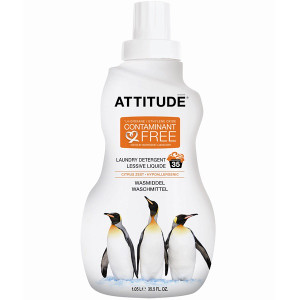 ATTITUDE, Laundry Detergent, Citrus Zest, 35 Loads, 35.5 fl oz (1.05 l)